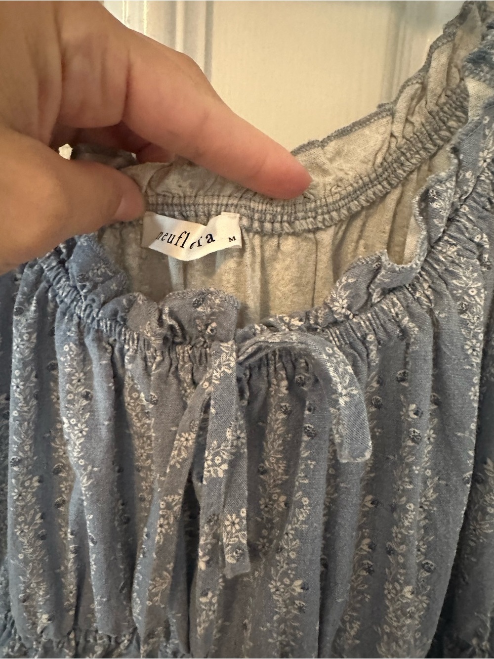 Neuflora Tuscany dress blue floral - Picture 4 of 6